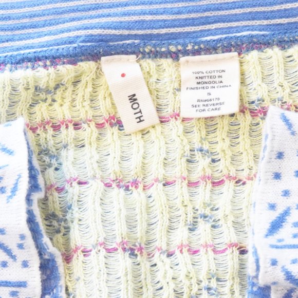 Anthropologie Moth Violet Shower Cardigan Knit Top Vintage 2007 Sz Small Unique - Picture 13 of 13